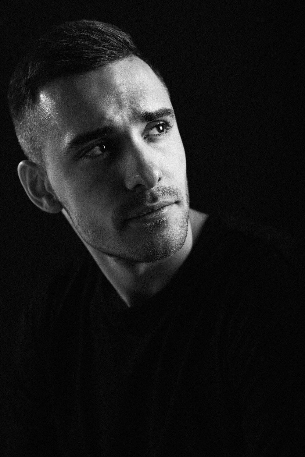 portrait, man,портрет,модель,face,russia,moscow,bw,чб, Dancho