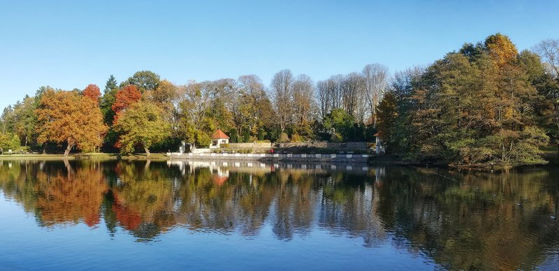 ахен,  парк хангевайер, ноябрь Ноябрьское солнце фото превью