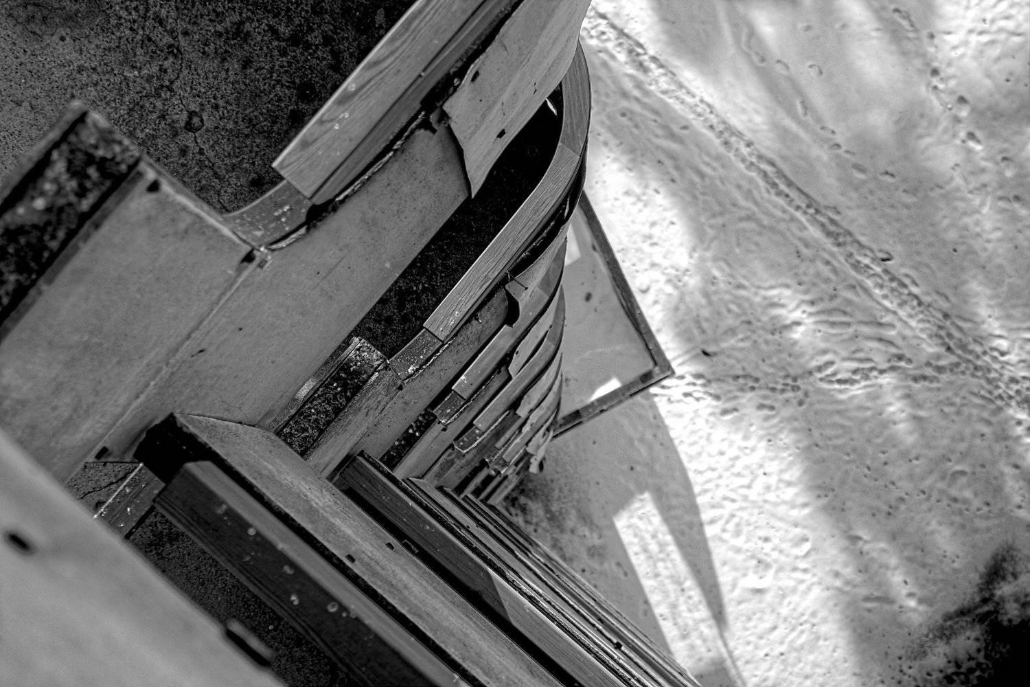 балкон, балконы, высота, снег, чб, этаж, Vladimir Kedrov