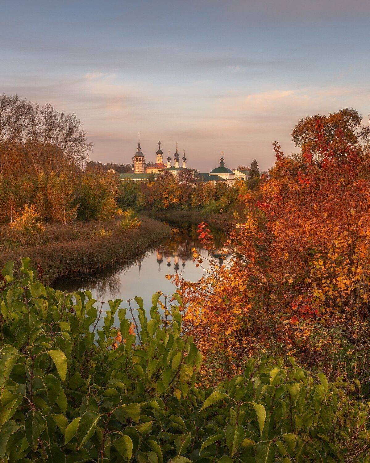 Суздаль, Каменка, река, природа, пейзаж, золотая осень, Мартыненко Дмитрий