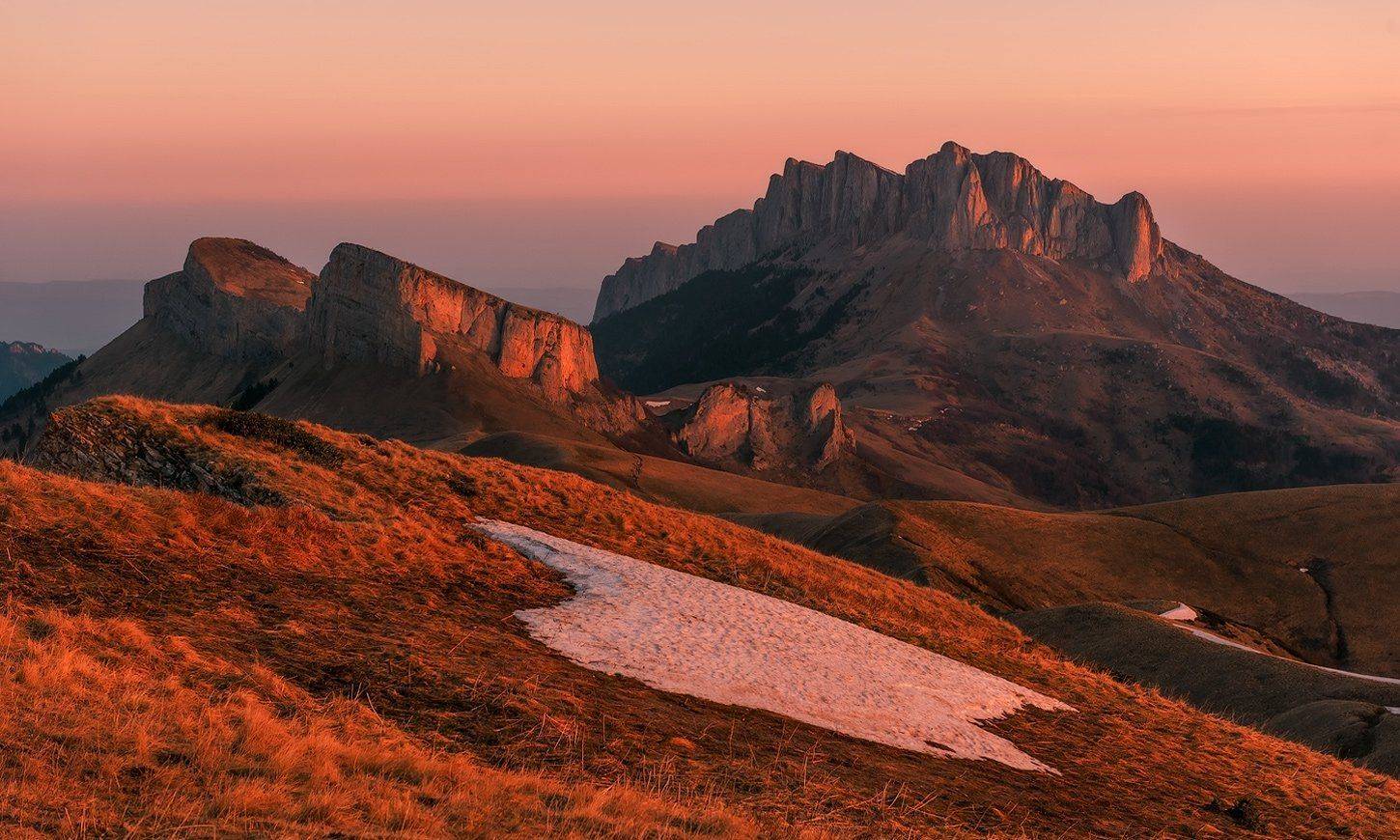горы, кавказ. май 2013,весна, тхач рассвет , вид на тхачи , асбестная, ФЁДОР