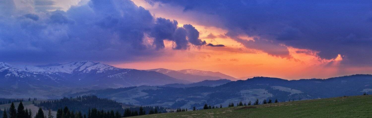 2013, апрель, весна, вечер, закат, карпаты, Вейзе Максим