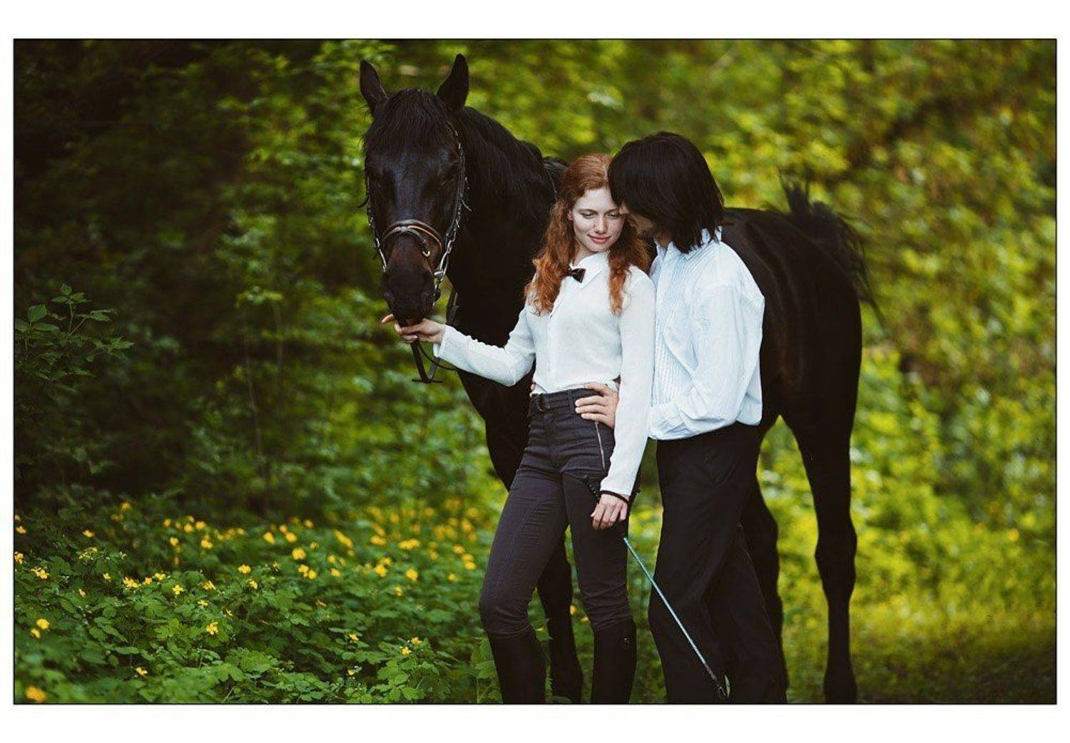 модель, весна, 2013, лошадь, вечер, Юрий Черников