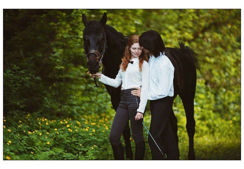 модель, весна, 2013, лошадь, вечер Волшебные выходные фото превью