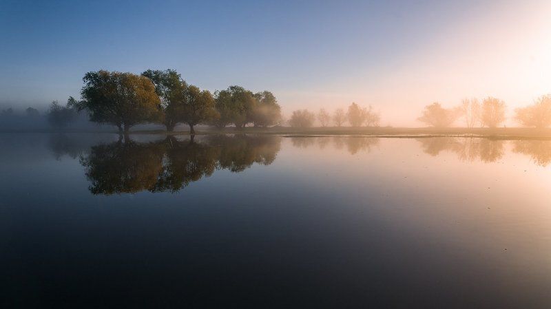 астрахань, утро, река, вода,зеркало,рассвет Как начинается день... фото превью