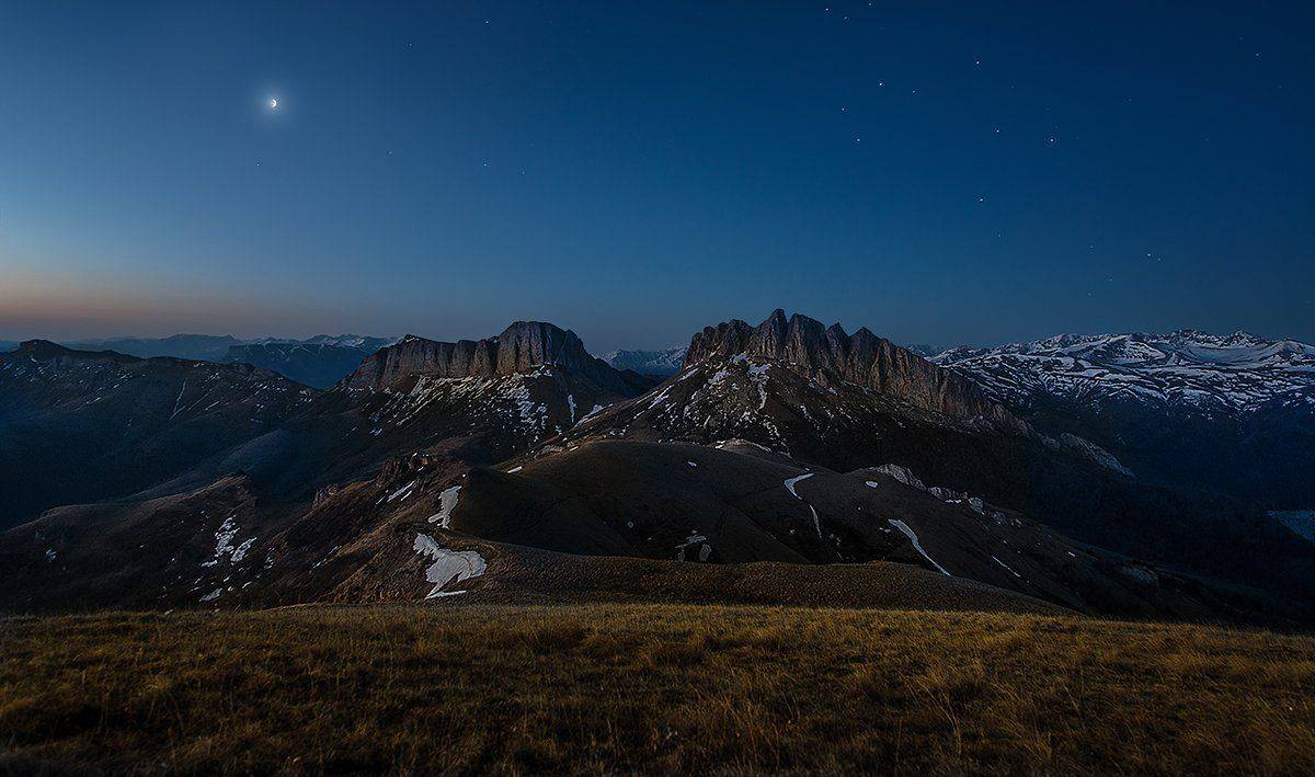 чёртовы ворота, ачешбок, горы, адыгея, рассвет, Месилов Сергей