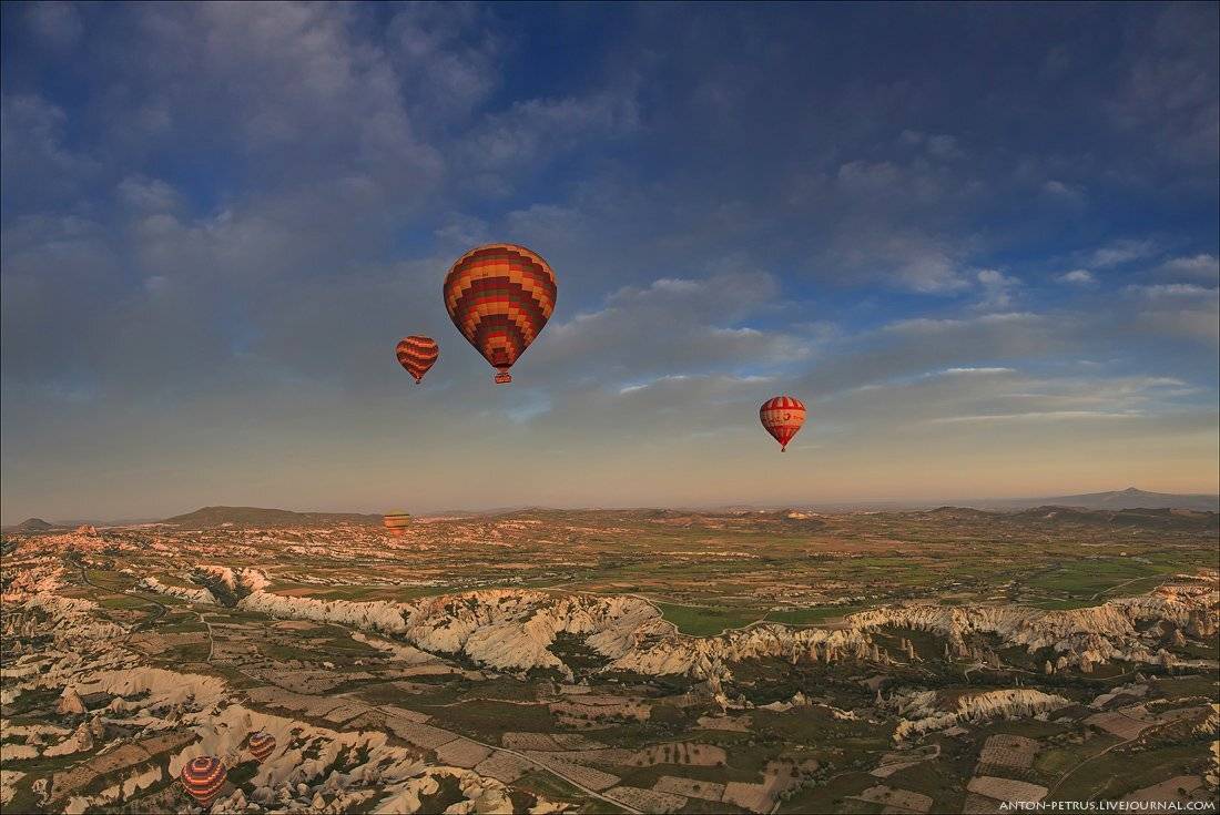каппадокия, турция, воздушный шар, рассвет, горы, Антон Петрусь