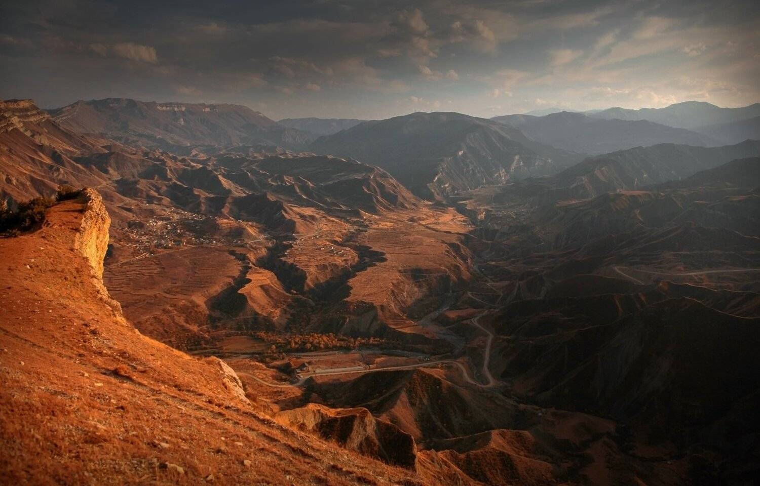 горы,гунибский район,осень,вершины,пейзаж,небо,деревья,дагестан,природа, Marat Magov