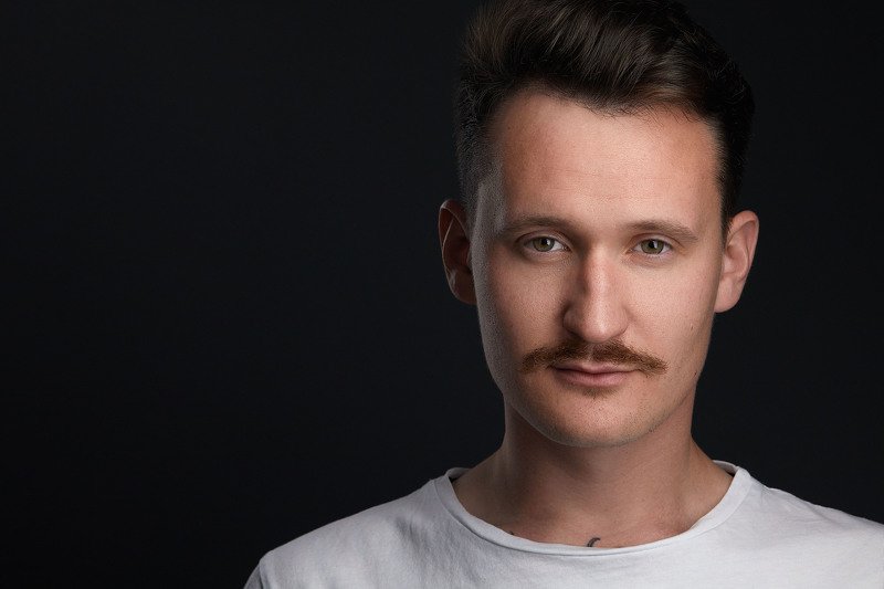 headshot, close-up, portrait, head, studio Georgiy фото превью