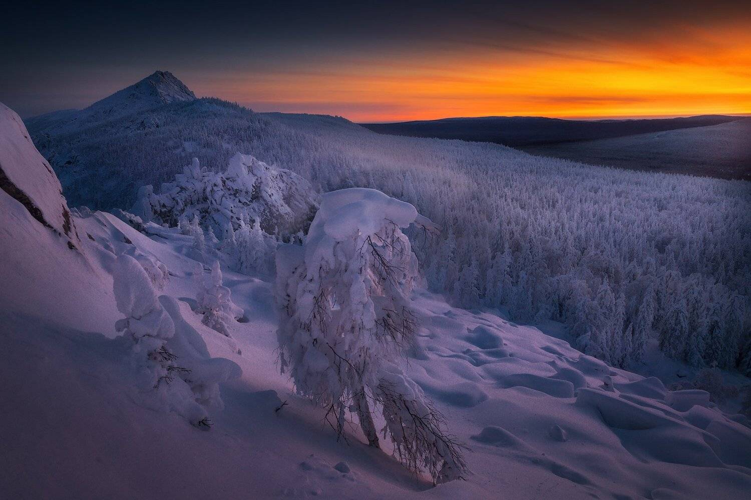 таганай, урал, горы, зима, Владимир Ляпин