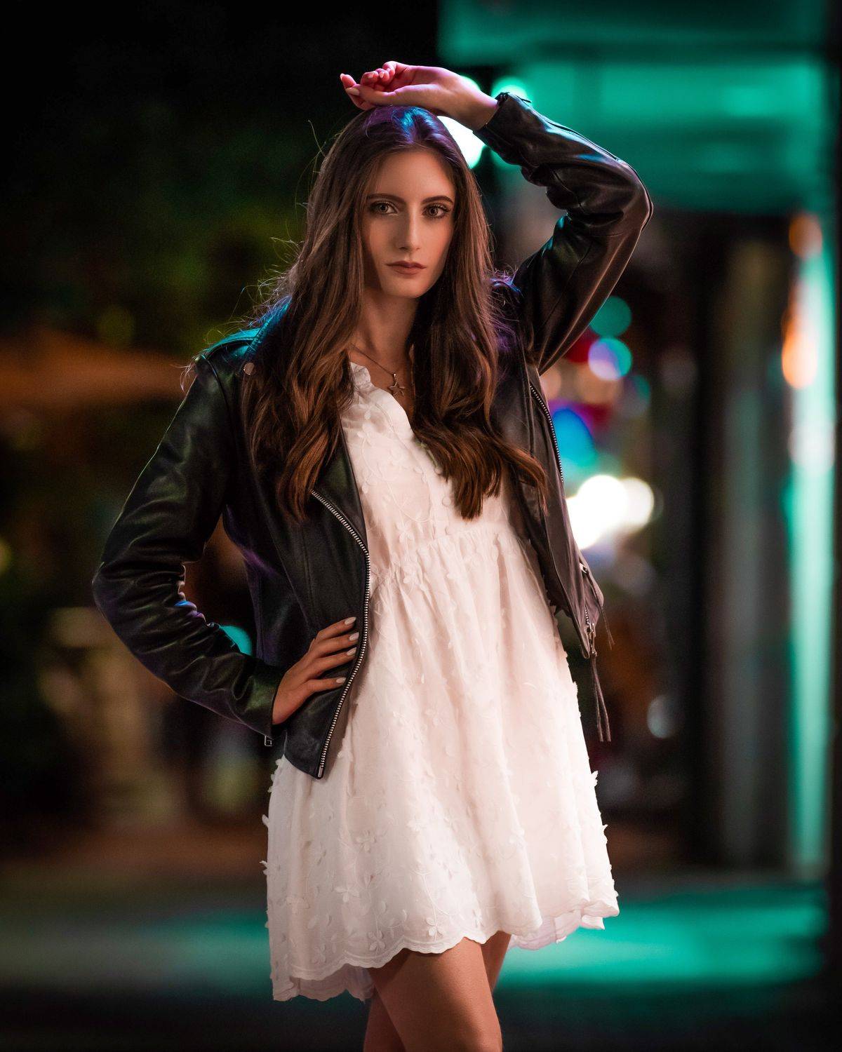 девушка,портрет,ночь,вечер,неон,, Дмитрий Александров