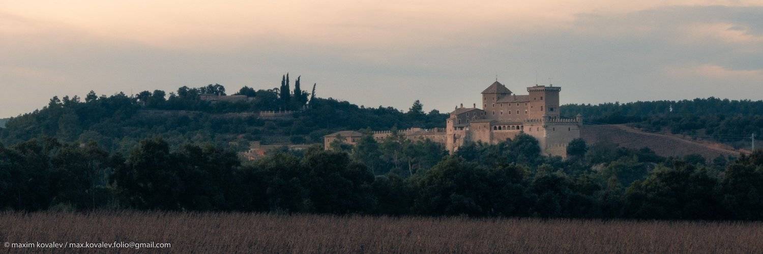 catalonia, catalunya, catalu&ntilde;a, europe, hdr, ruidabella, spain, architecture, castle, gloaming, landscape, panorama, twilight, winter, европа, испания, каталония, архитектура, замок, зима, панорама, пейзаж, сумерки, dusk, Максим Ковалёв