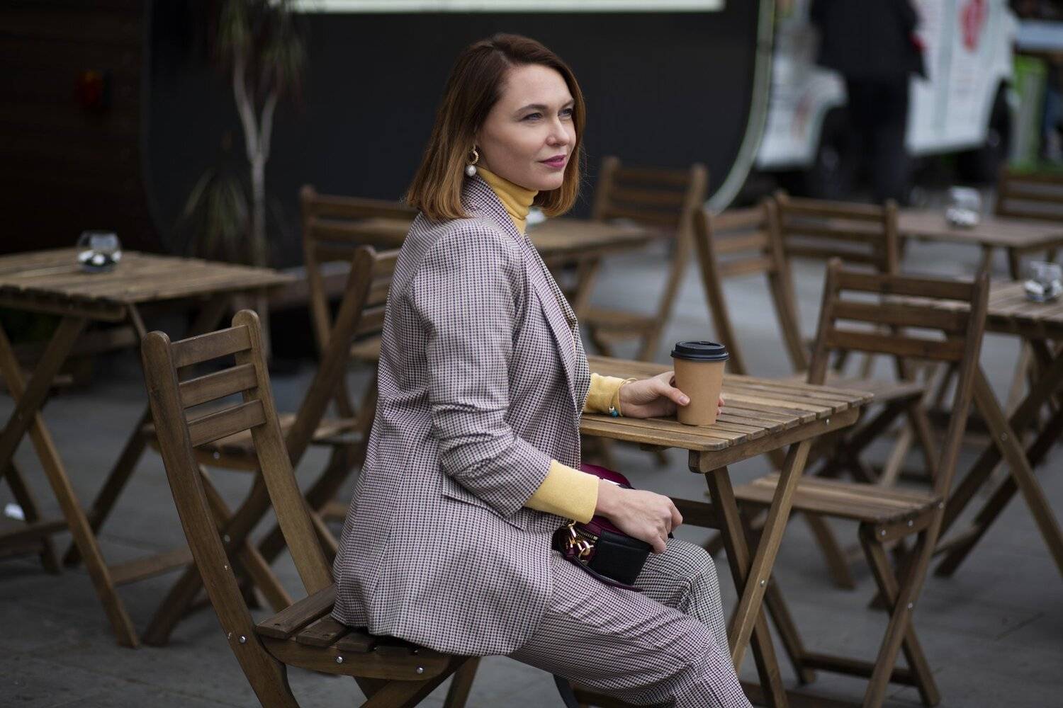 женщина,  портрет, пленер, улица . woman, street, Полина Ша