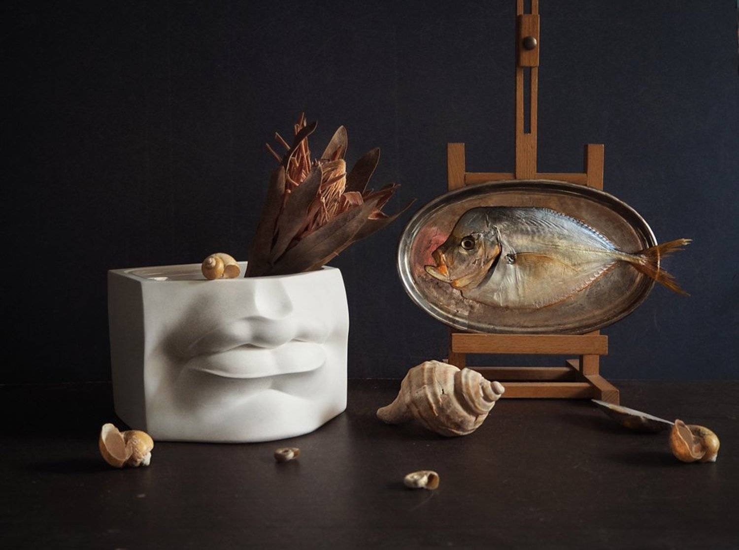 рыба, губы, ракушки, Vera Eremeeva