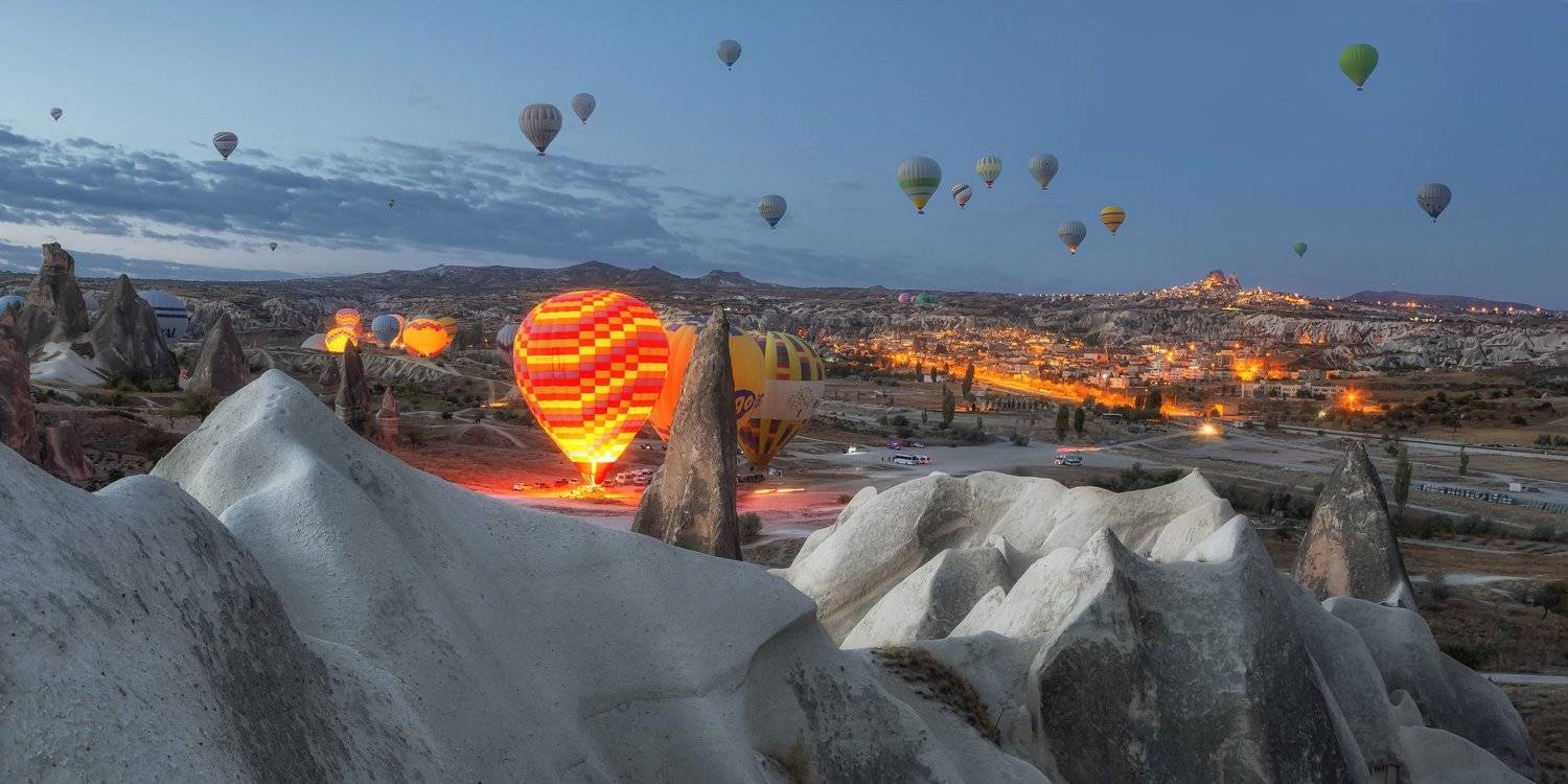 turkey, cappadocia, night, early morning, Андрей Чабров