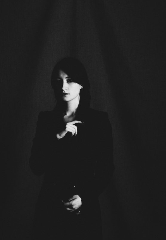 bnw monochrom girl portrait Wolandina фото превью