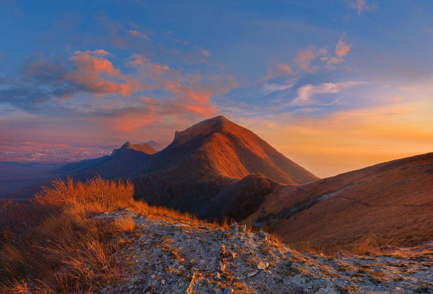 вечер,закат,бештау,малый тау,кмв,природа,пейзаж,ноябрь, Елена Брежицкая