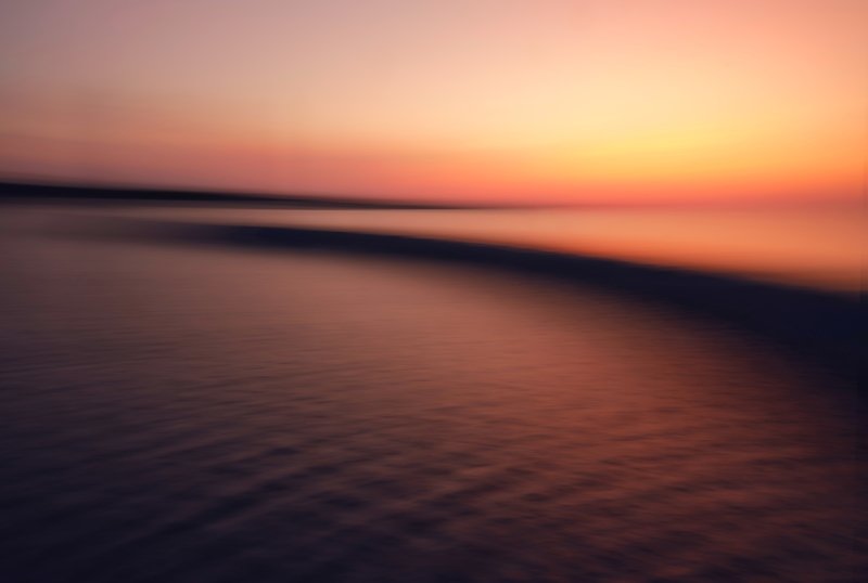 Пейзаж, закат, абстракция Морской пейзаж на закате фото превью