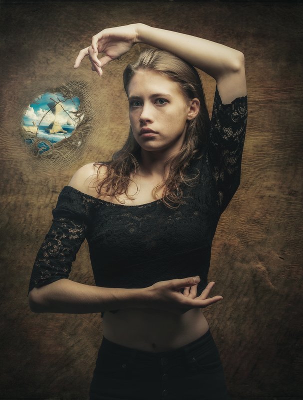 стрит, красивая девушка, женский портрет, концептуальное, камерный_портрет Далия фото превью