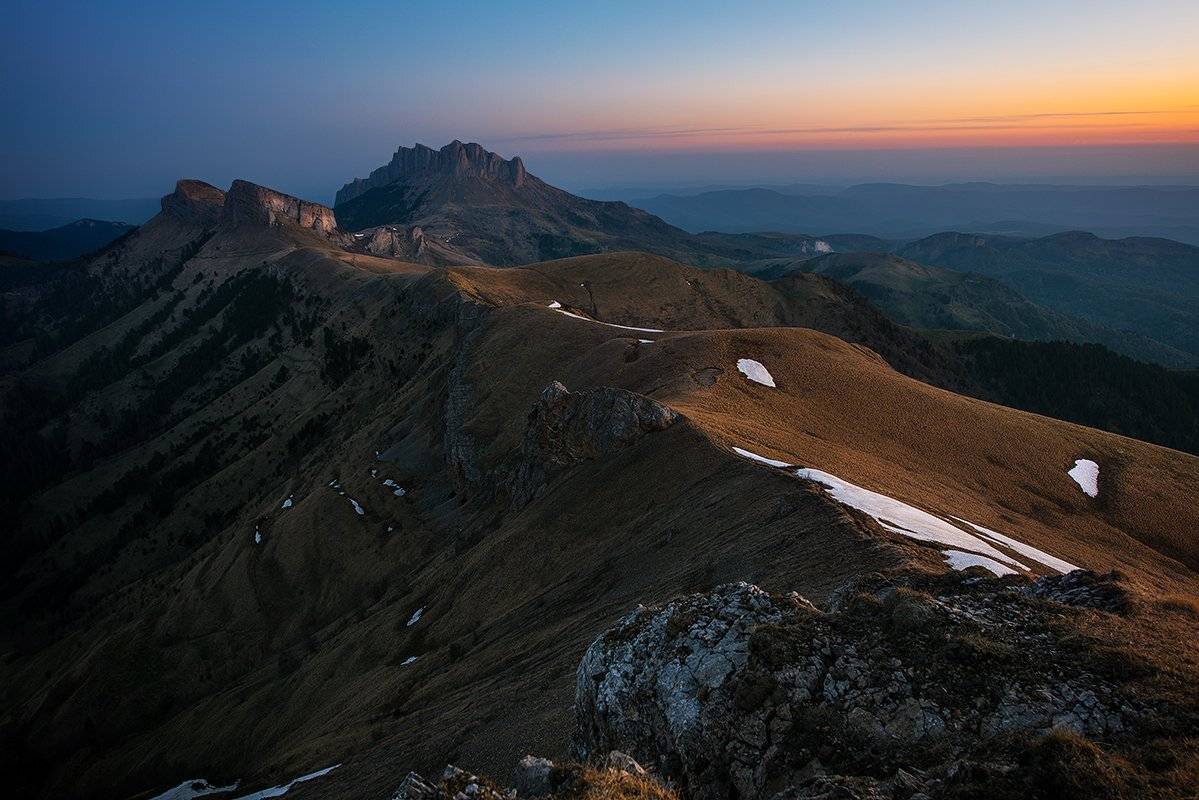 тхачи, , , адыгея, , , кавказ, , рассвет, , горы, , хребет, передовой, Месилов Сергей