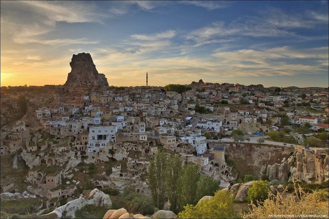 каппадокия, турция, скалы, рассвет, горы,город, Антон Петрусь