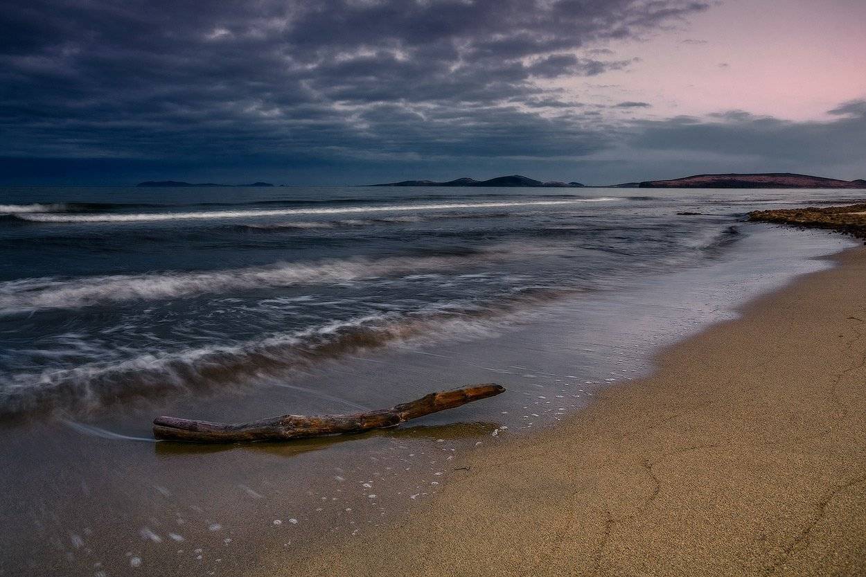 вечер, море, песок, Андрей Кровлин