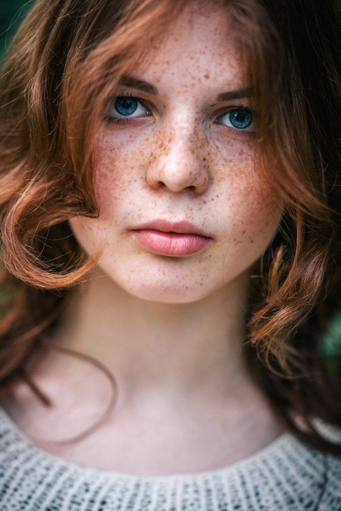 девушка, май, вечер, веснушки, Андрей Макаров