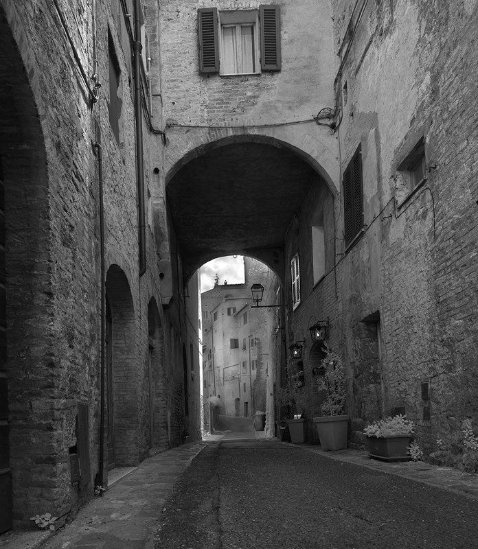 San Gimignano B&W фото превью