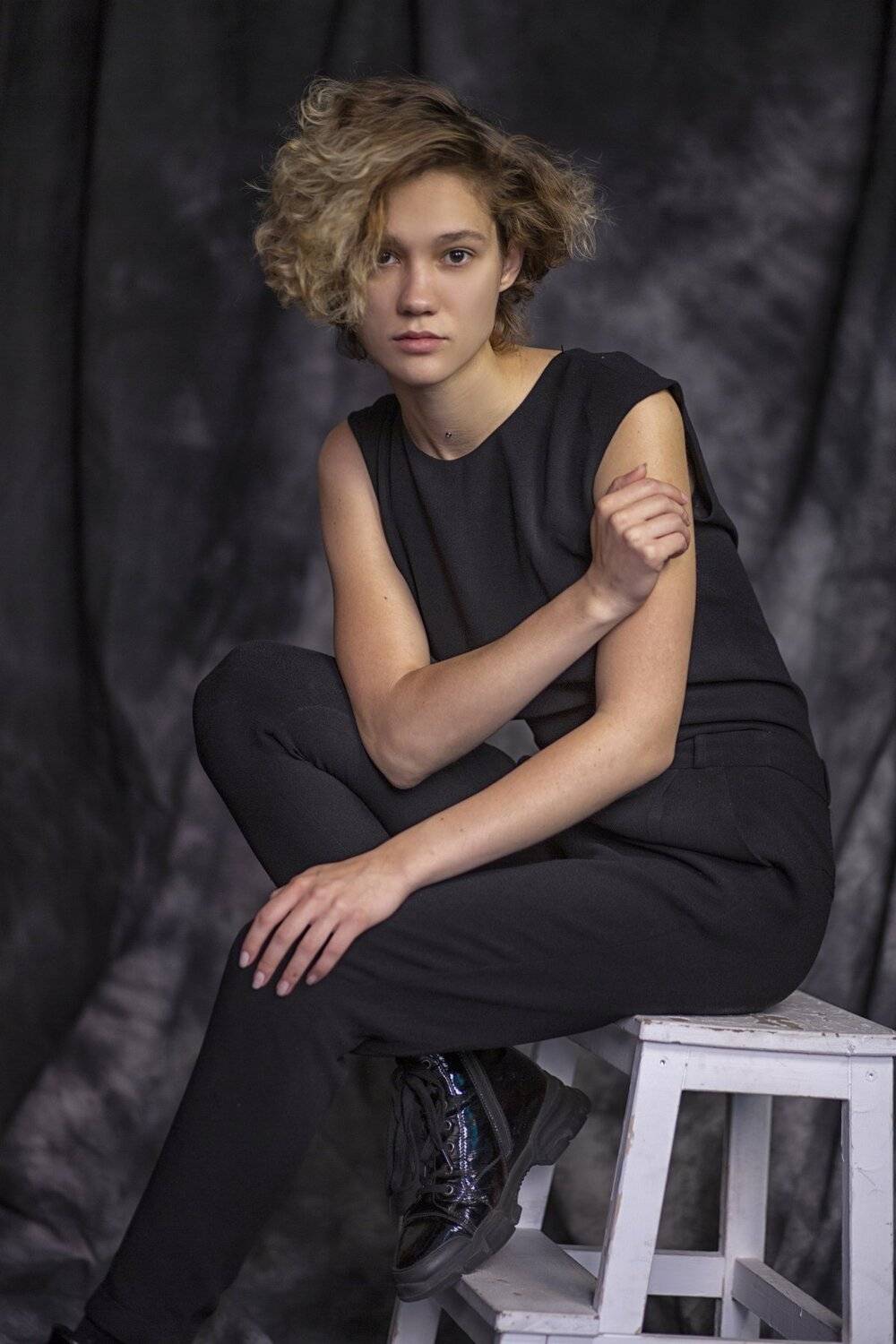 женщина,  портрет, студия, studio. woman, bw, Полина Ша