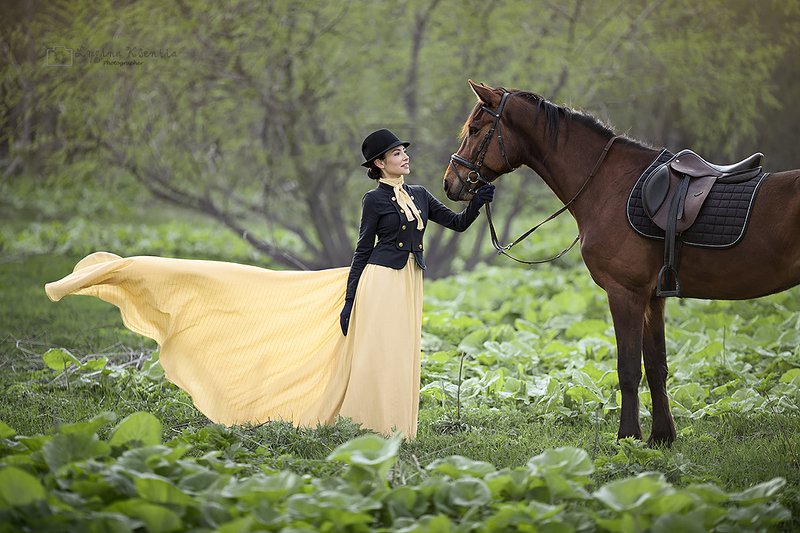 #lady #horse #girl #portrait #riding #retro Horse Riding фото превью