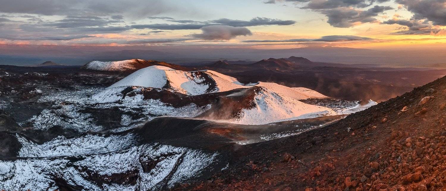 камчатка, вулкан, пейзаж, природа, россия, дальний восток, панорама, закат, kamchatka, volcano, landscape, nature, russia, far east, panorama, sunset, Алексей Королёв