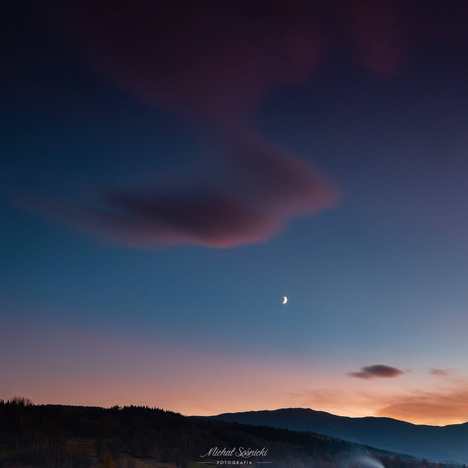#autumn #landsacpe #color #sky #best #poland #benro #benq #pentax #moon, Michał Sośnicki