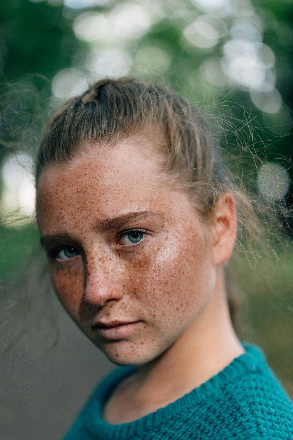 portrait, freckles, headshoot, beauty, model, Babak Fatholahi