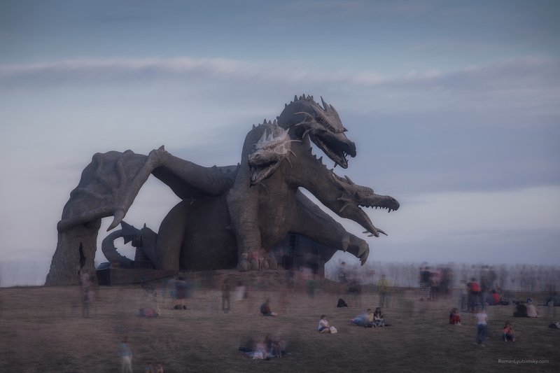 роман люимский, сказки, пейзаж, пейзажи россии, змей горыныч, липецк,  Кудыкина гора фото превью