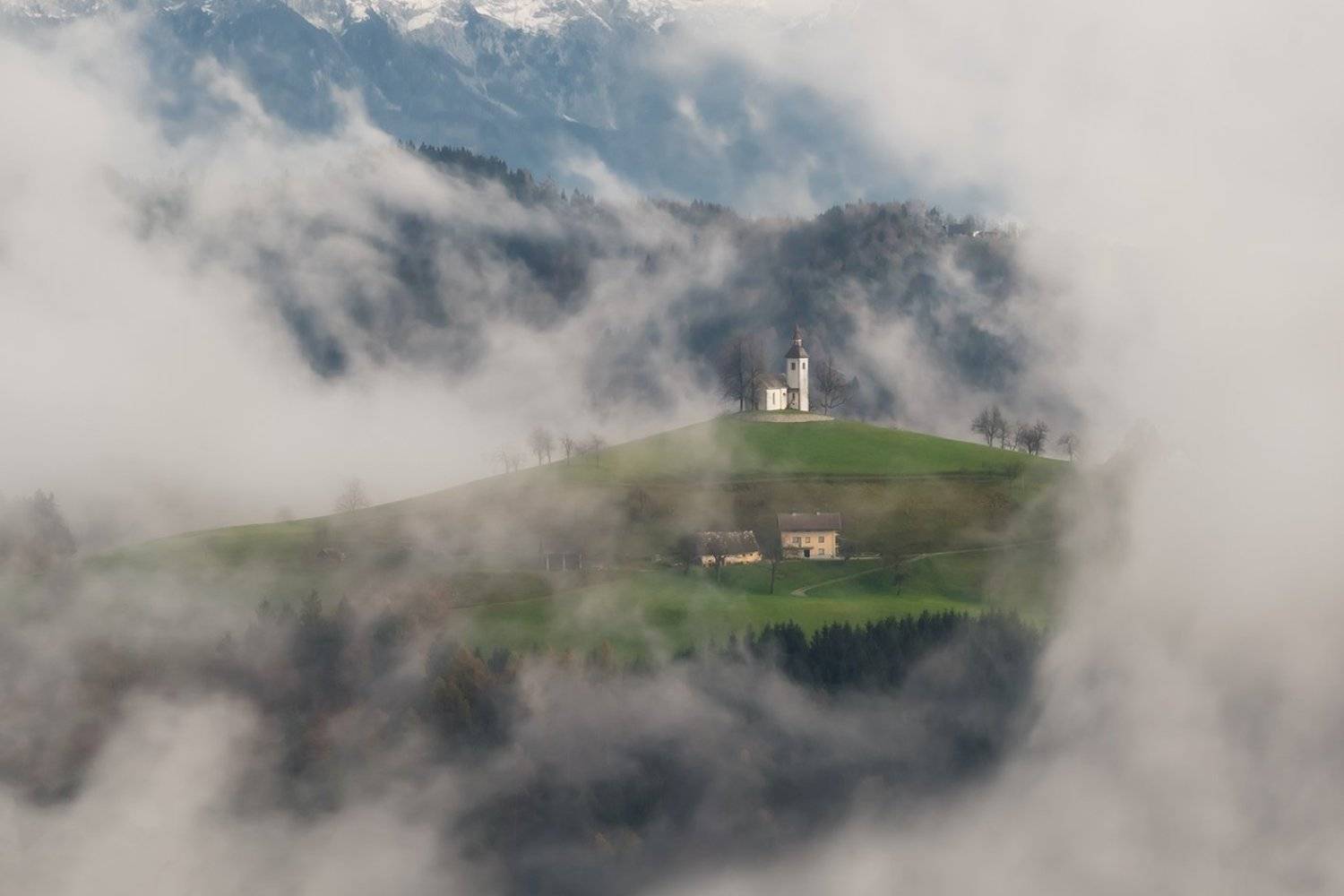 словения, slovenia, туманы словении, church, храмы словении, slovenia landscape, slovenia landscape photography, Татьяна Ефименко