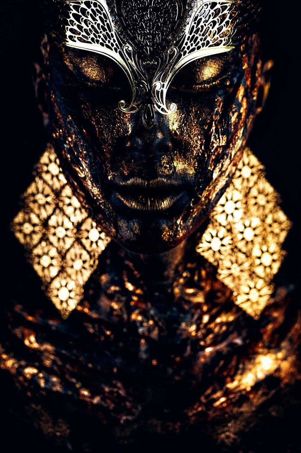 woman, portrait, studio, conceptual, art, bodyart, Руслан Болгов (Axe)