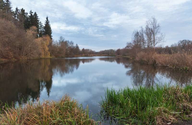 Утро ноября на старой реке... фото превью