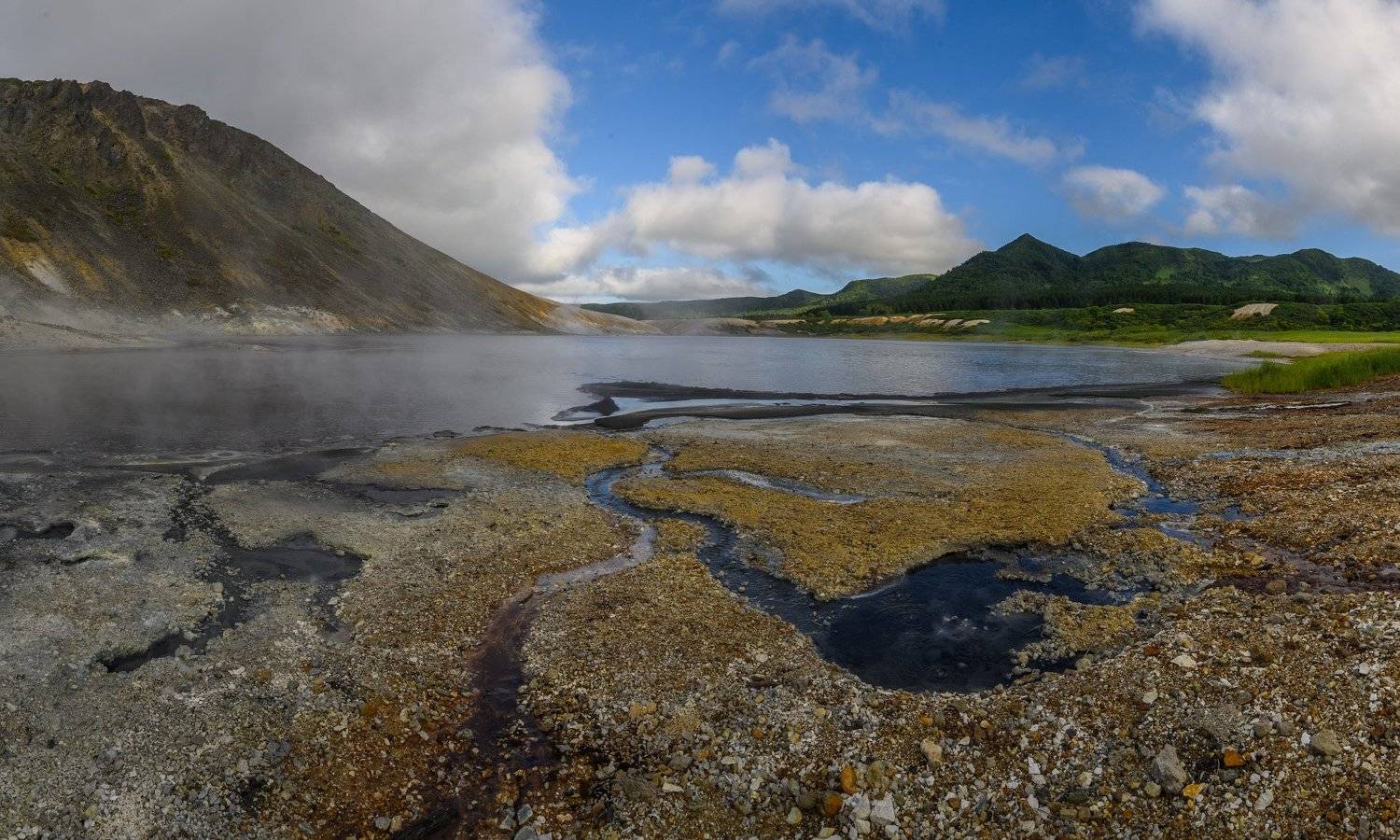 кунашир, курилы, курильские острова, дальний восток, россия, озеро, горы, природа, пейзаж, панорама, kunashir, kuril islands, far east, russia, lake, mountains, nature, landscape, panorama, Алексей Королёв