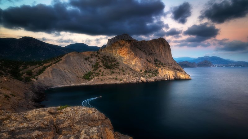 крым Вечер на мысе Капчик фото превью