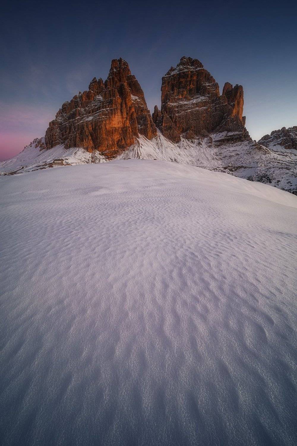tre, cime, dolomiti, italy, landscape, winter, autumn, snow, , Roberto Pavic