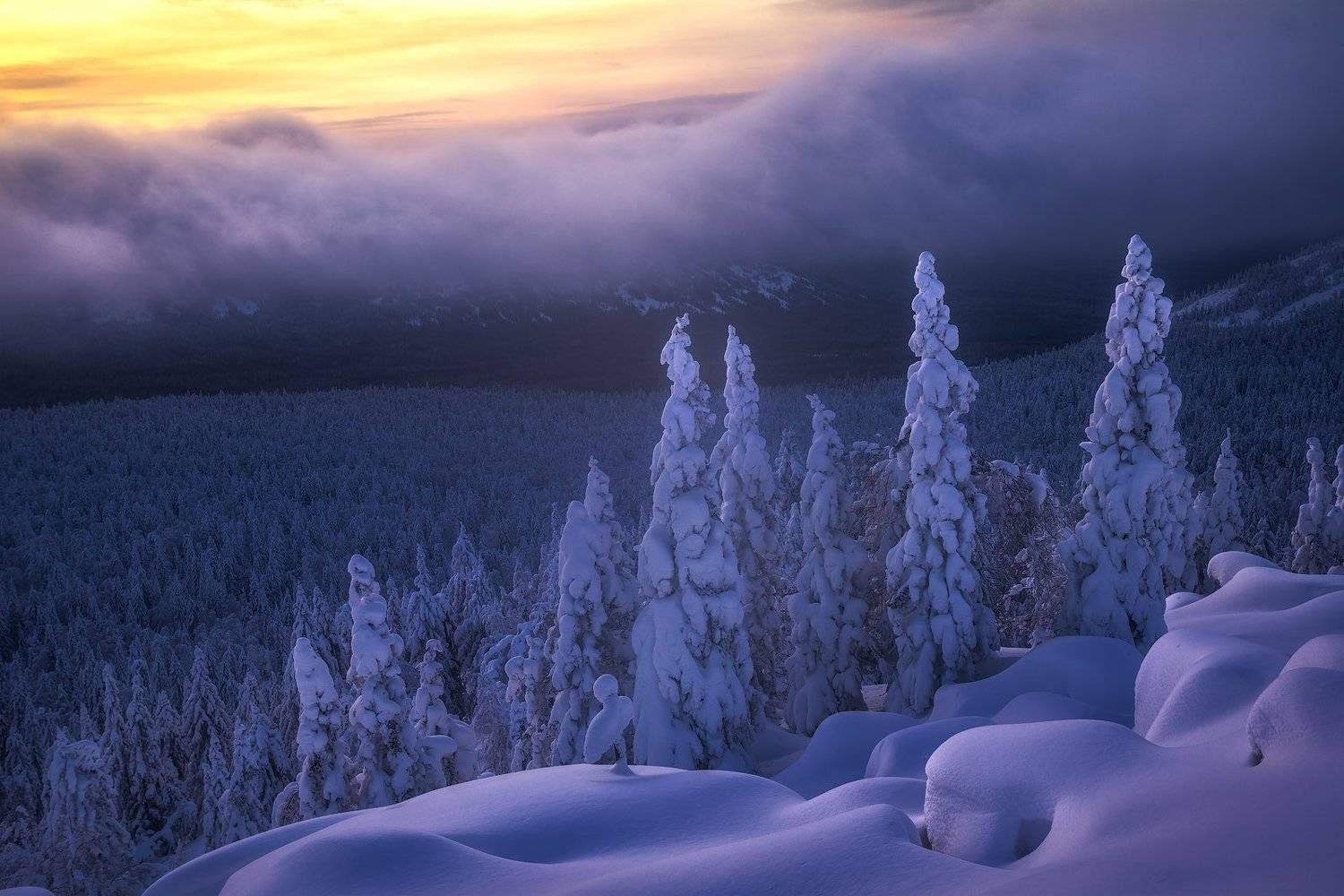 таганай, зима, урал, горы, Владимир Ляпин