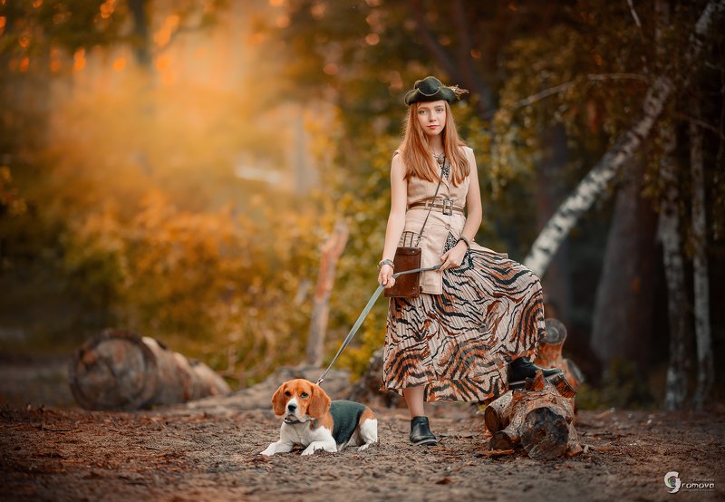 Хозяйка бигля фото превью