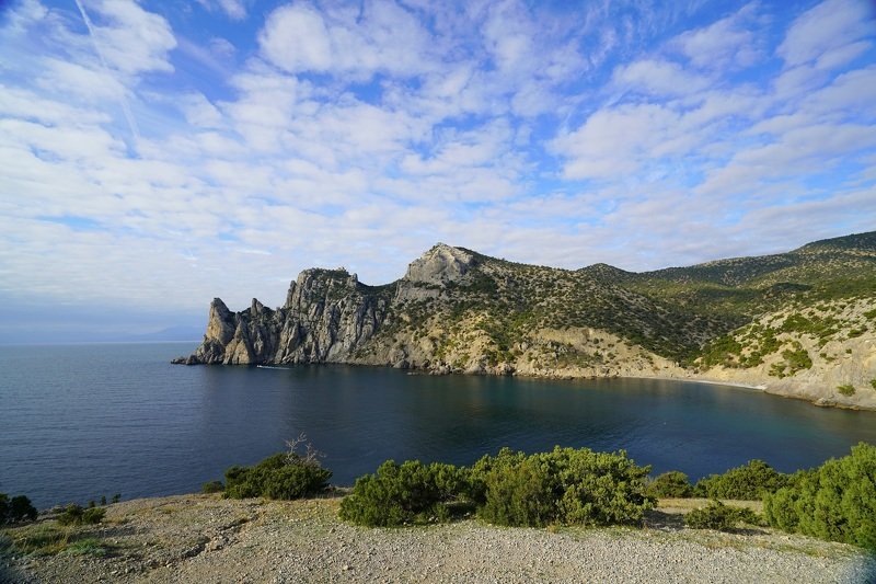 autumn, morning, coast, season, sea, water, landscape, nature, rock Morning in November фото превью