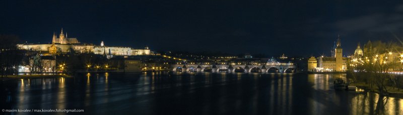 czechia, europe, prague, praha, architecture, bridge, nature, night, panorama, river, water, европа, прага, чехия, архитектура, вода, мост, ночь, панорама, природа, река Прага широким взглядом / A wide view of Prague фото превью