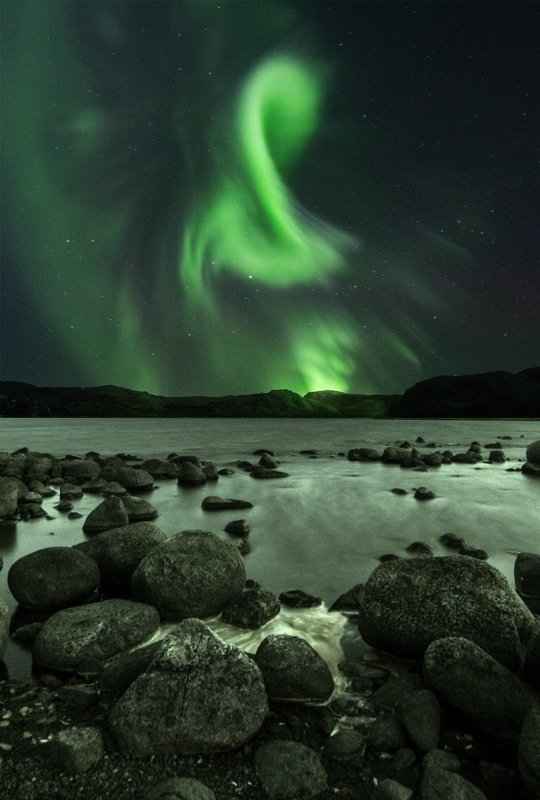 северное сияние, ночь Магия Двоек фото превью