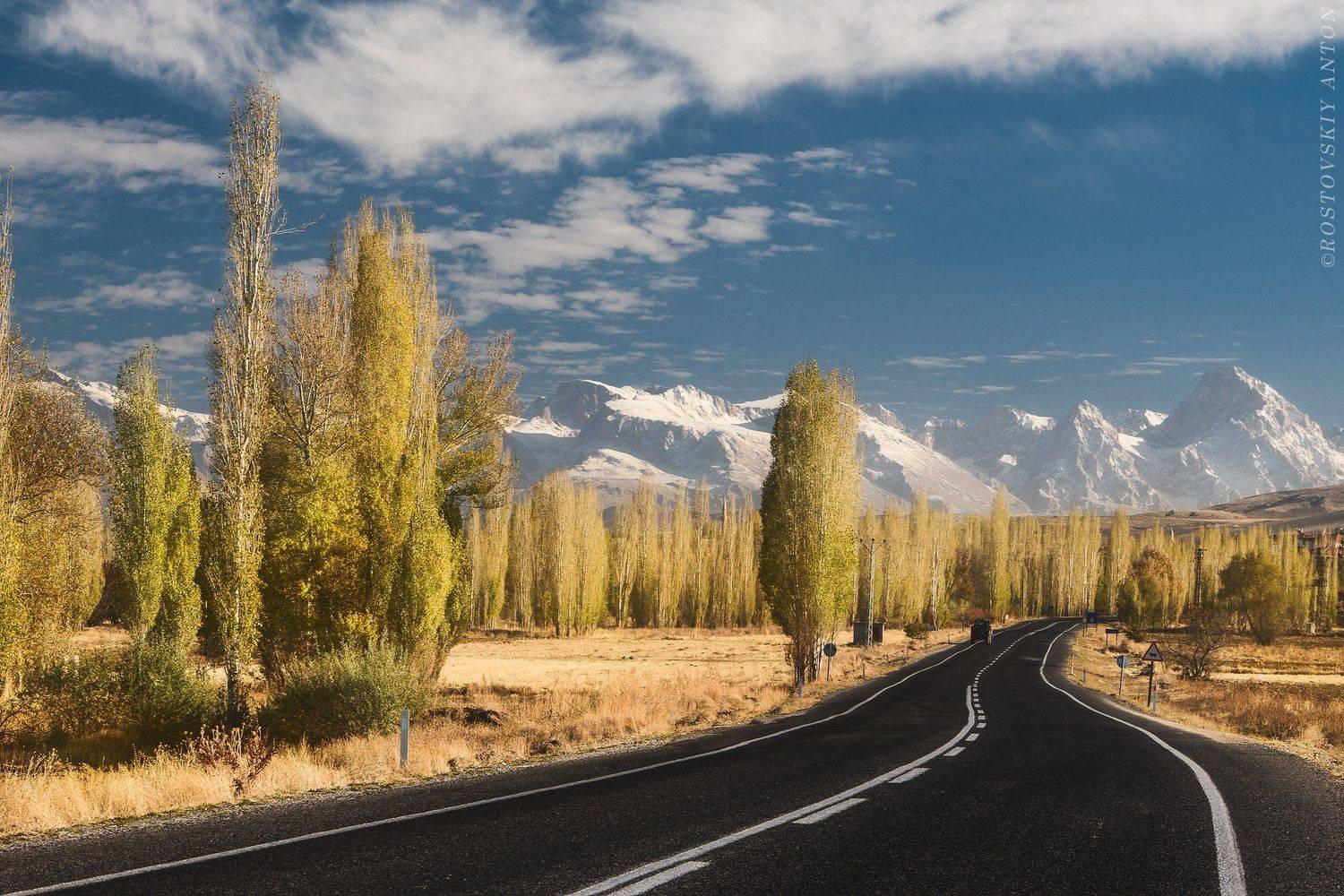 осень, горы, дорога, небо, фототур, деревья, triplaunch, Антон Ростовский