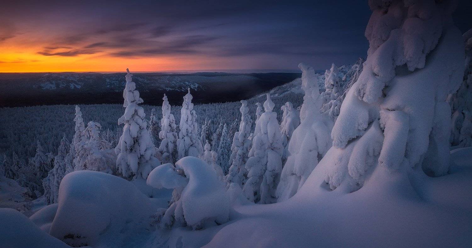 таганай, горы, зима, урал, Владимир Ляпин