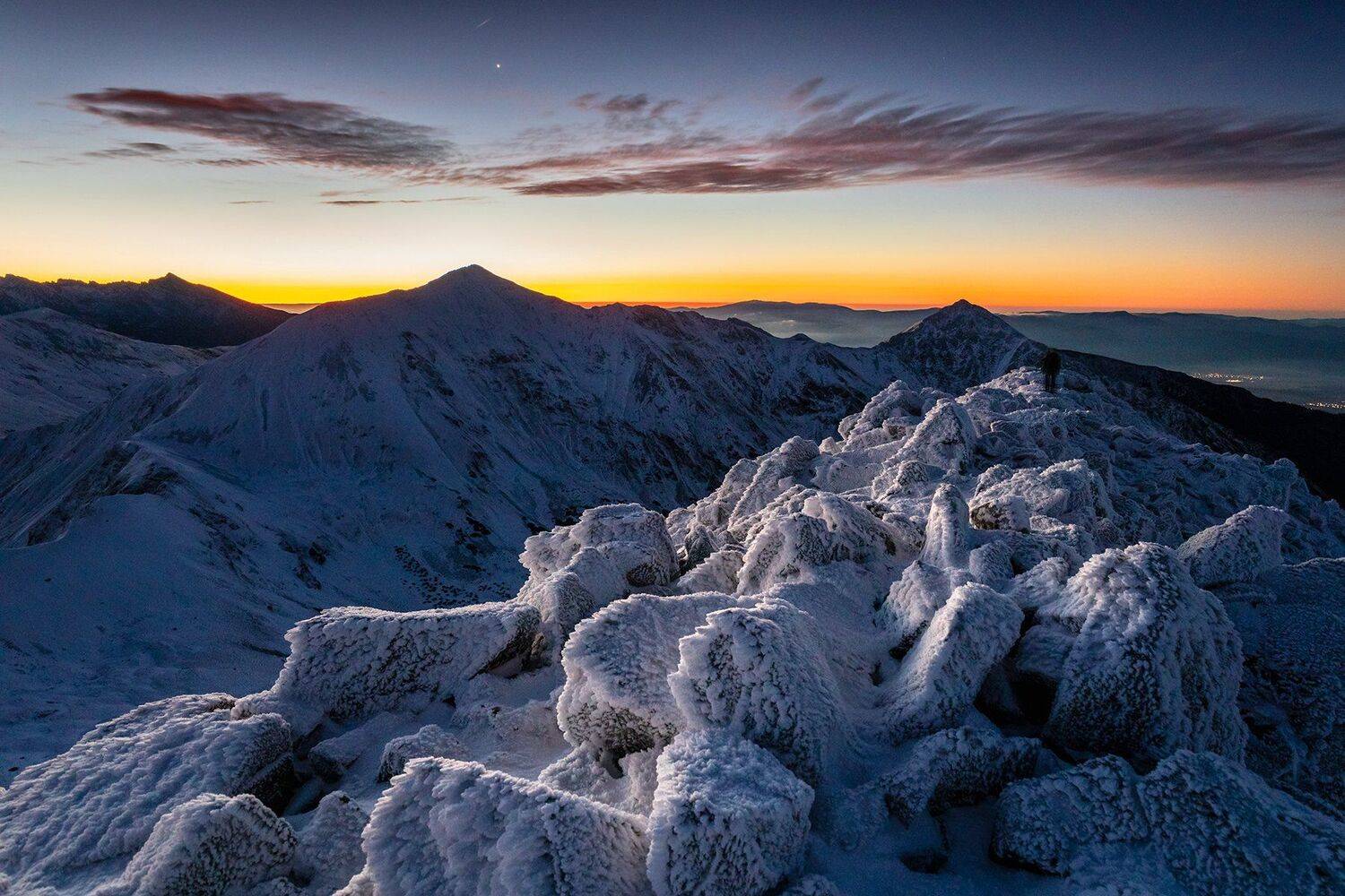 mountains, autumn, poland, slovakia, sunrise, Michał Kasperczyk