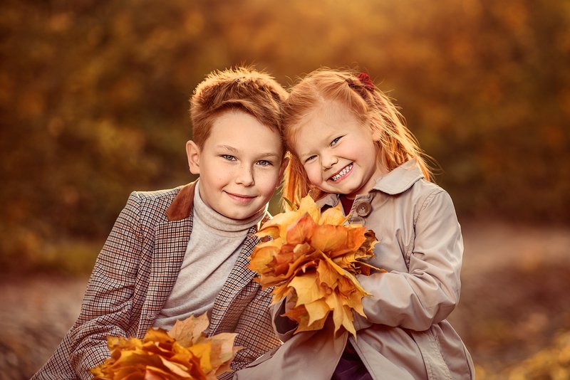 осень, осенний день, autumn, дети, детство, осенняя фотосессия, детская фотосессия, детская фотография, children photography, children, child, childhood, детство, семейная фотосессия, дети модели, дети модели москва, братья и сестры Брат и сестра фото превью