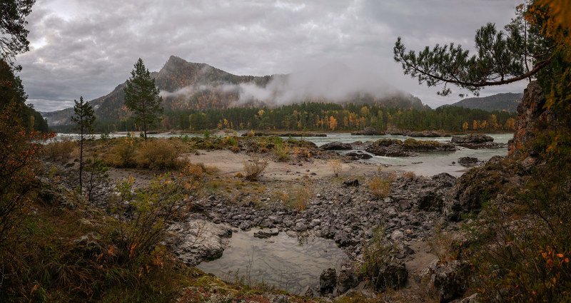 Осеннее утро на Катуни. Алтай фото превью